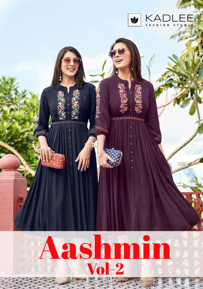 Aashmin Vol 2 Kadlee Rayon One Piece Supplier India