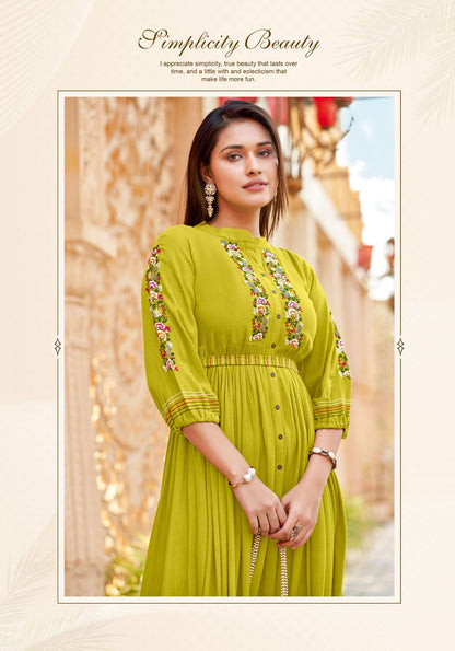 Aashmin Vol 2 Kadlee Rayon One Piece Supplier India