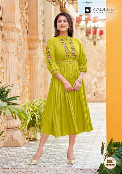 Aashmin Vol 2 Kadlee Rayon One Piece Supplier India
