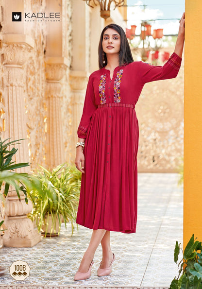 Aashmin Vol 2 Kadlee Rayon One Piece Supplier India