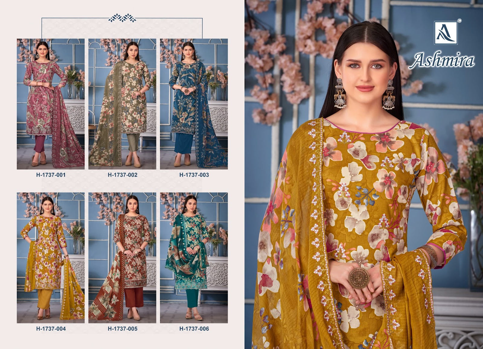 Ashmira Alok Cambric Karachi Salwar Suits Manufacturer India