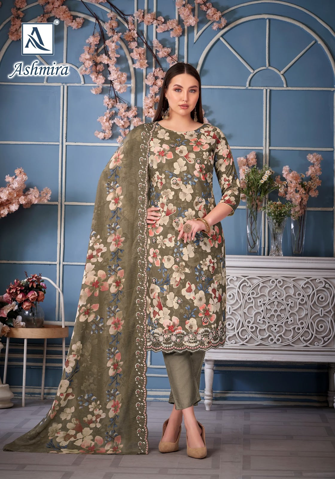 Ashmira Alok Cambric Karachi Salwar Suits Manufacturer India