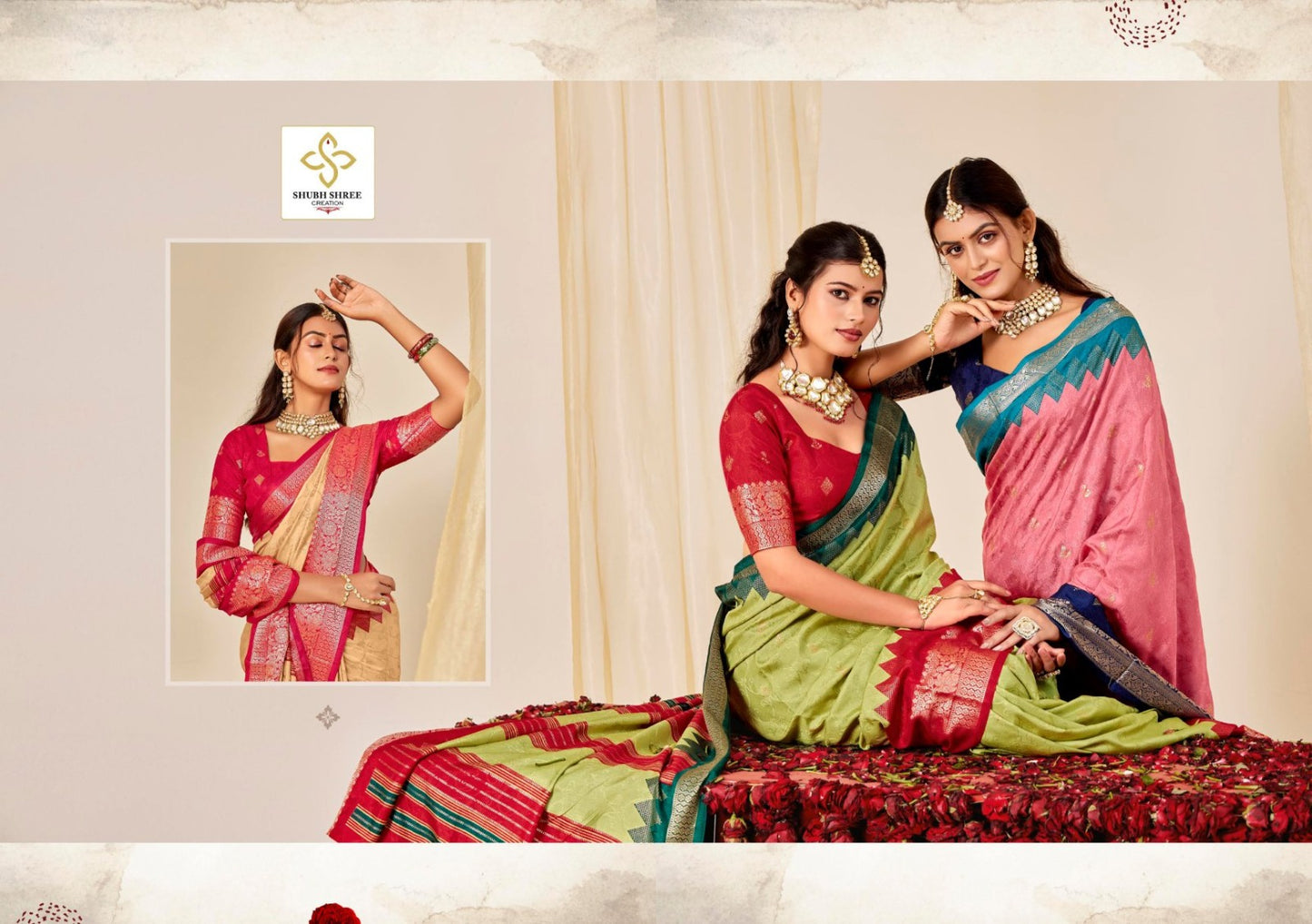 Ashmira Shubh Shree Tusser Silk Sarees Wholesaler