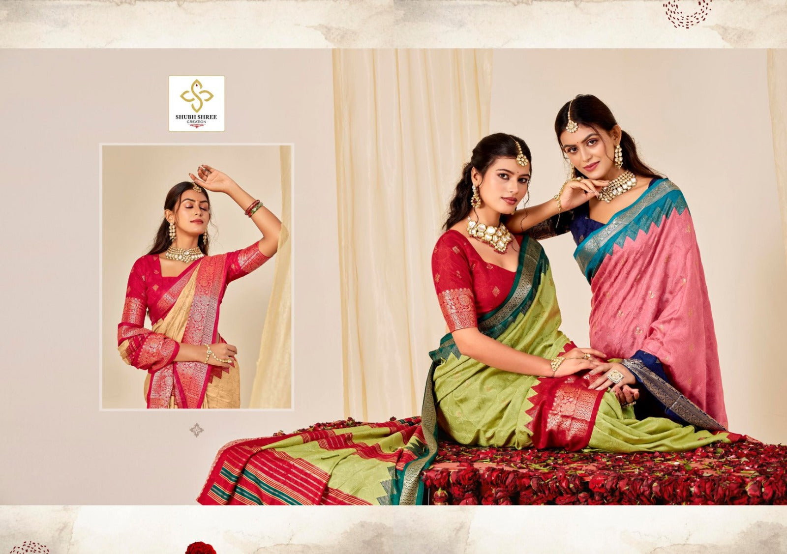 Ashmira Shubh Shree Tusser Silk Sarees Wholesaler