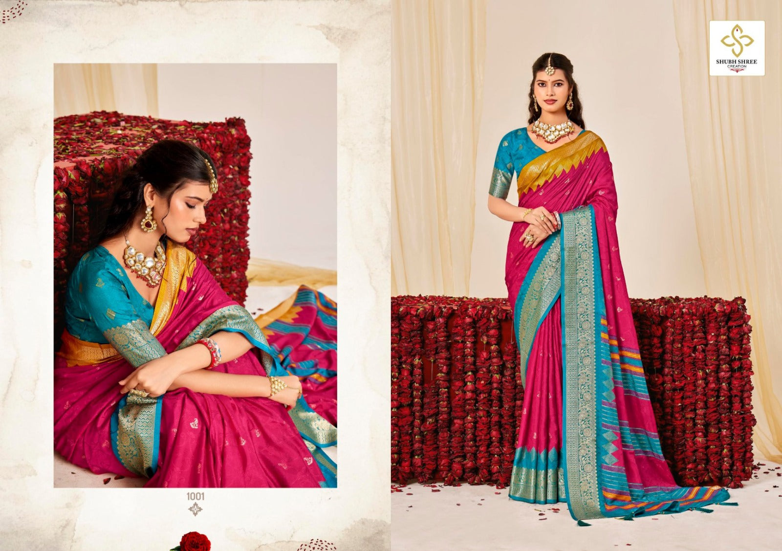Ashmira Shubh Shree Tusser Silk Sarees Wholesaler