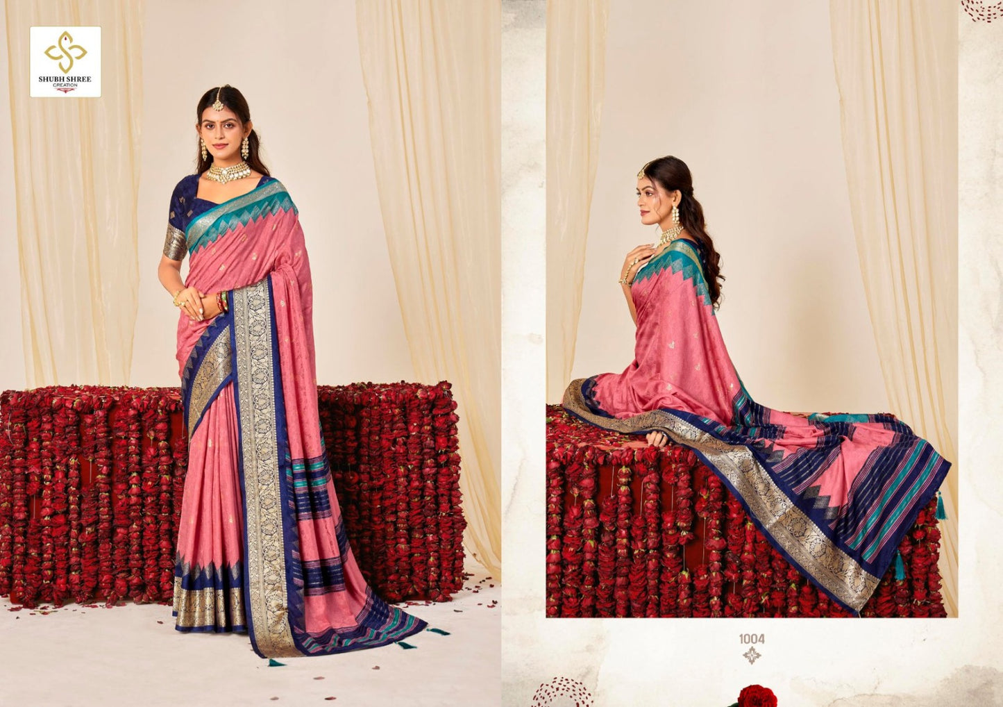 Ashmira Shubh Shree Tusser Silk Sarees Wholesaler