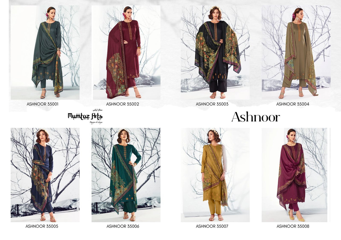 Ashnoor Mumtaz Arts Jaam Satin Pant Style Suits