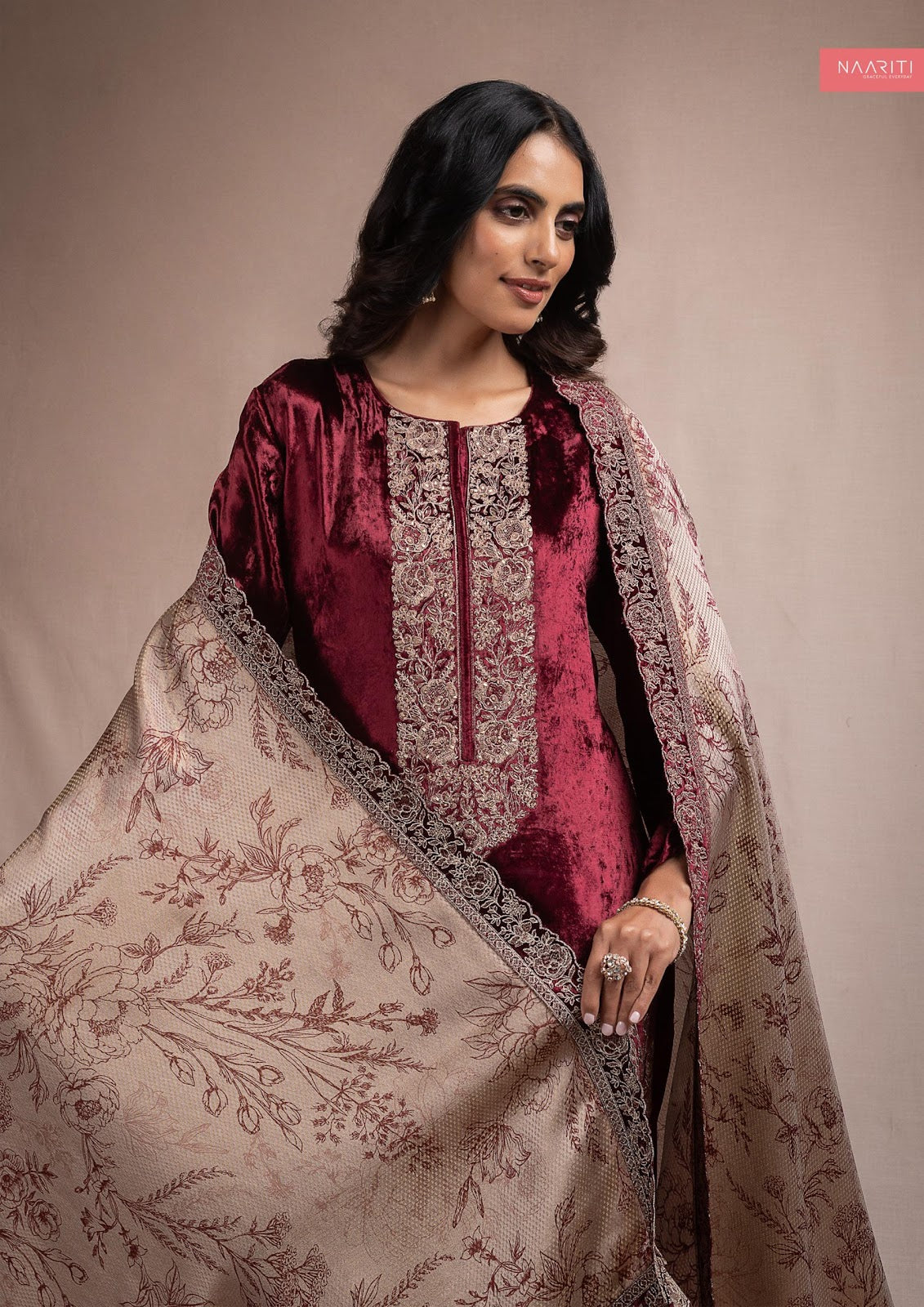 Ashnoor Naariti Velvet Suits Supplier