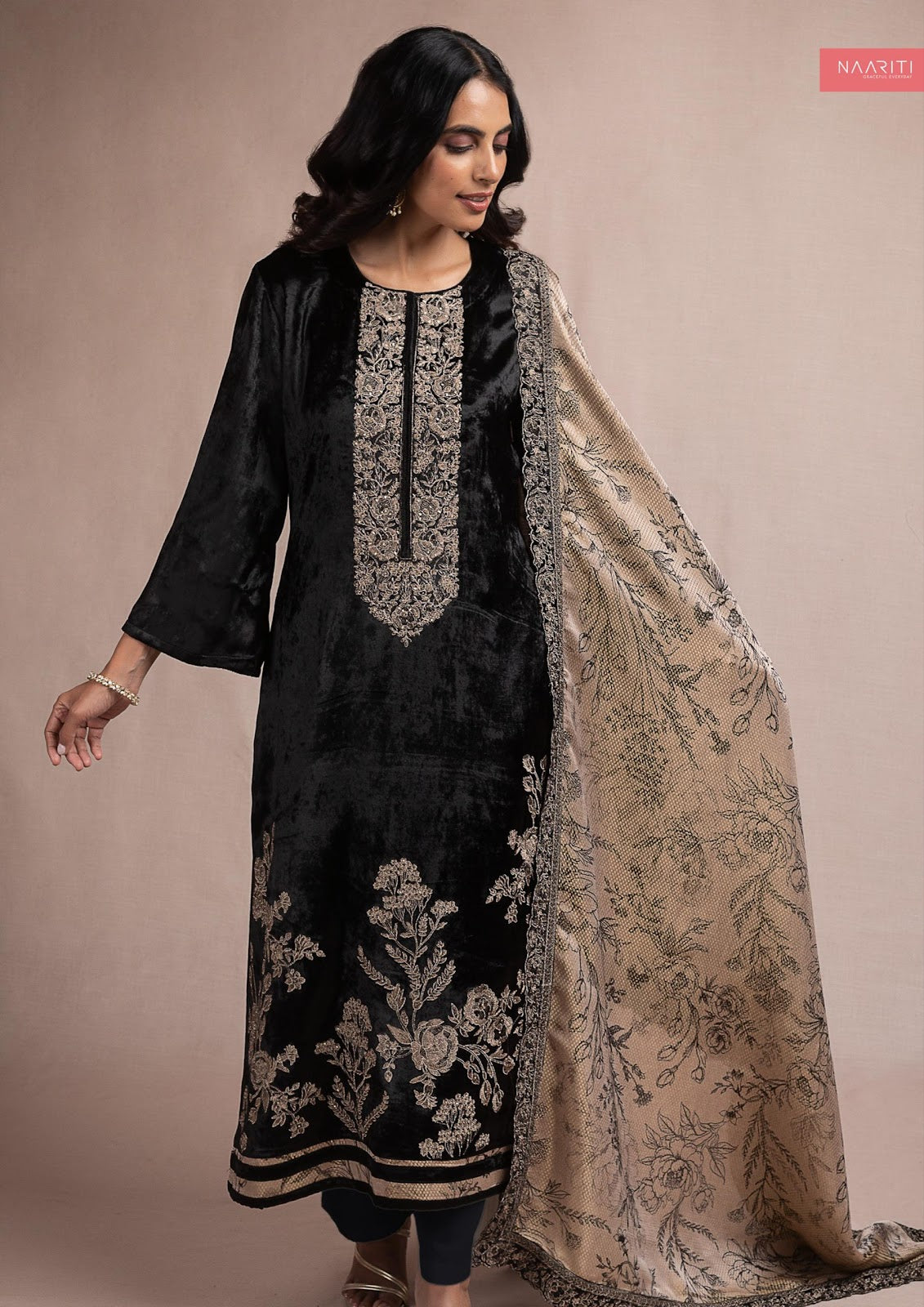 Ashnoor Naariti Velvet Suits Supplier