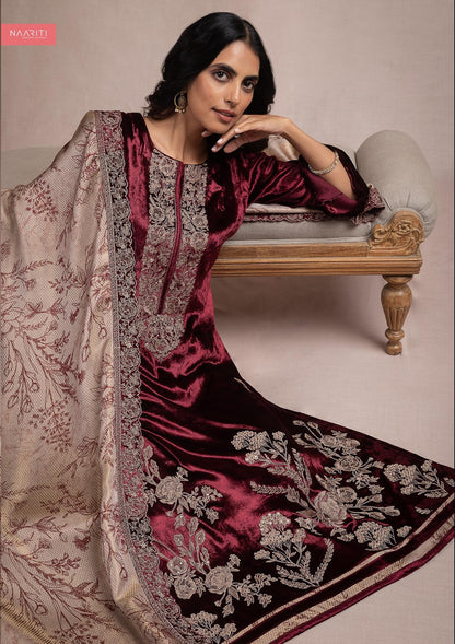 Ashnoor Naariti Velvet Suits Supplier