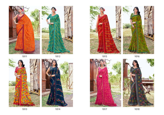 Ashrika Vallabhi Lite Georgette Sarees Wholesale