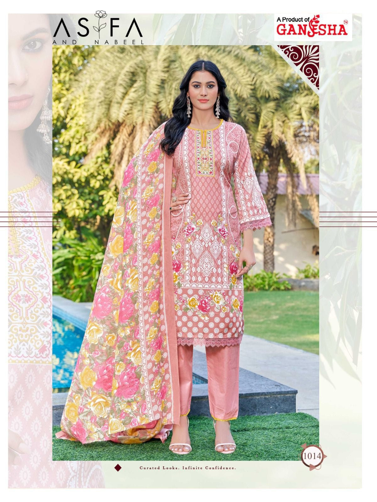 Asifa And Nabeel Vol 1 Heavy Luxury Collection Ganesha Cotton Karachi Salwar Suits Supplier Gujarat