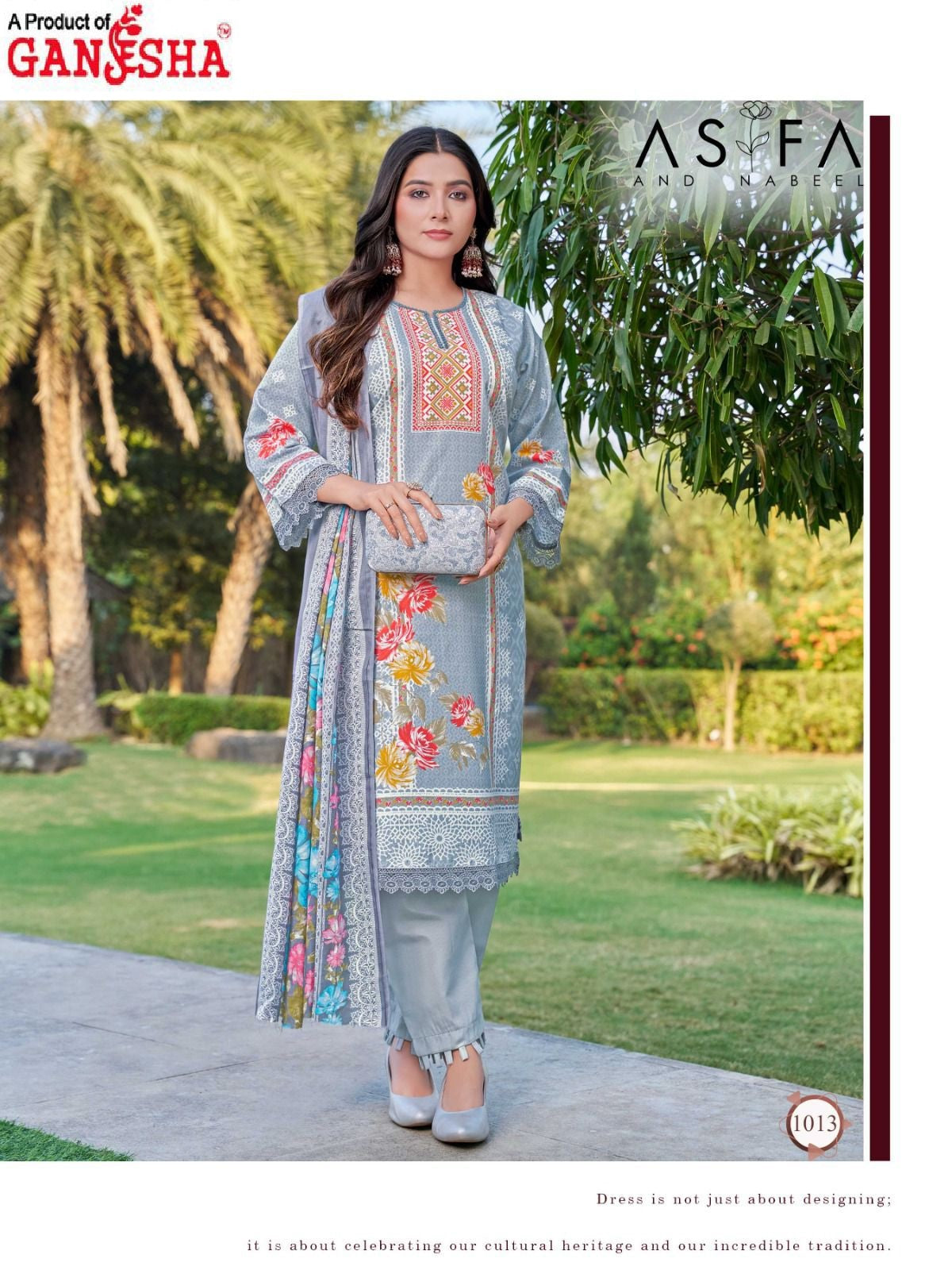 Asifa And Nabeel Vol 1 Heavy Luxury Collection Ganesha Cotton Karachi Salwar Suits Supplier Gujarat