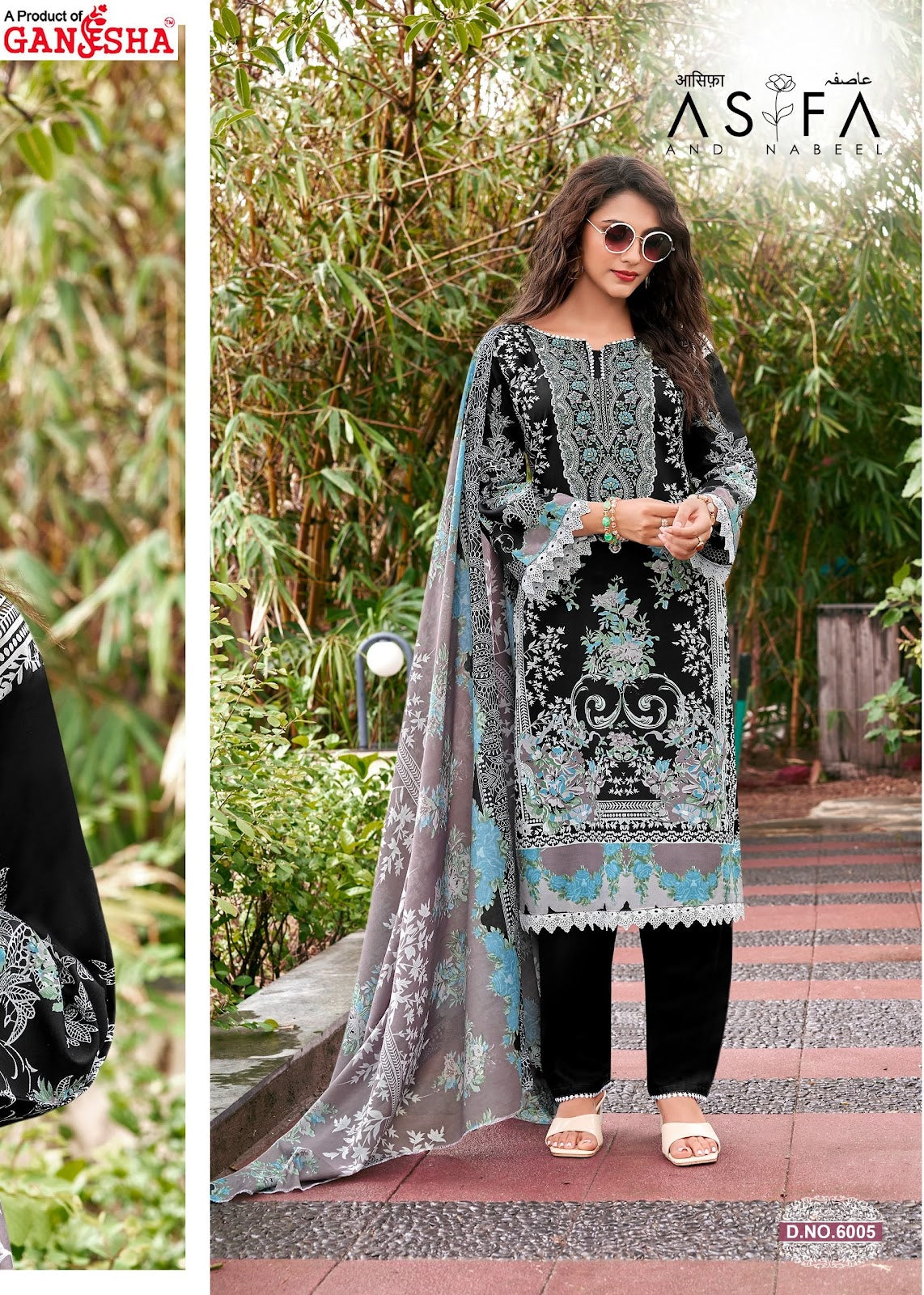 Asifa And Nabeel Vol 6 Ganesha Mix Cotton Karachi Salwar Suits Wholesale Price