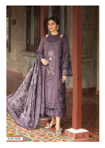 Asim Jofa Heavy Cotton Luxury Collection Shree Om Karachi Salwar Suits Wholesale Price