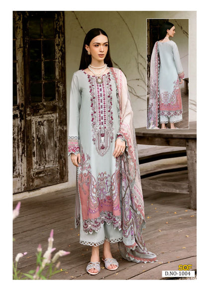 Asim Jofa Heavy Cotton Luxury Collection Shree Om Karachi Salwar Suits Wholesale Price