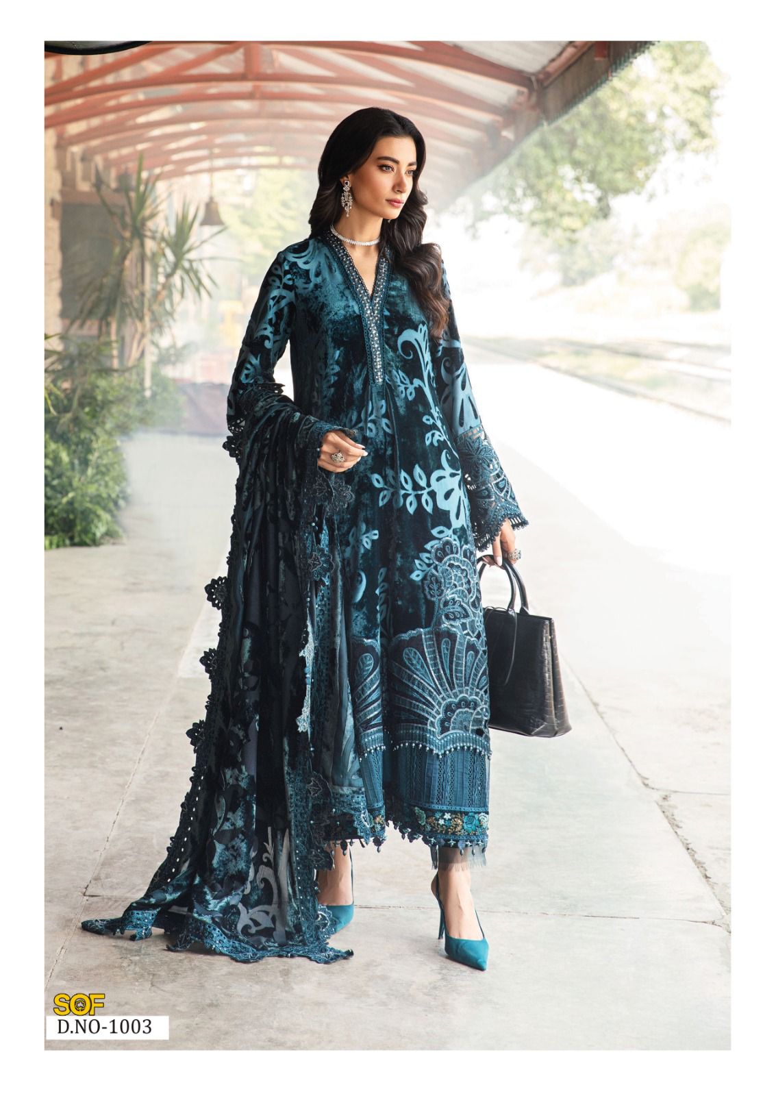 Asim Jofa Heavy Cotton Luxury Collection Shree Om Karachi Salwar Suits Wholesale Price