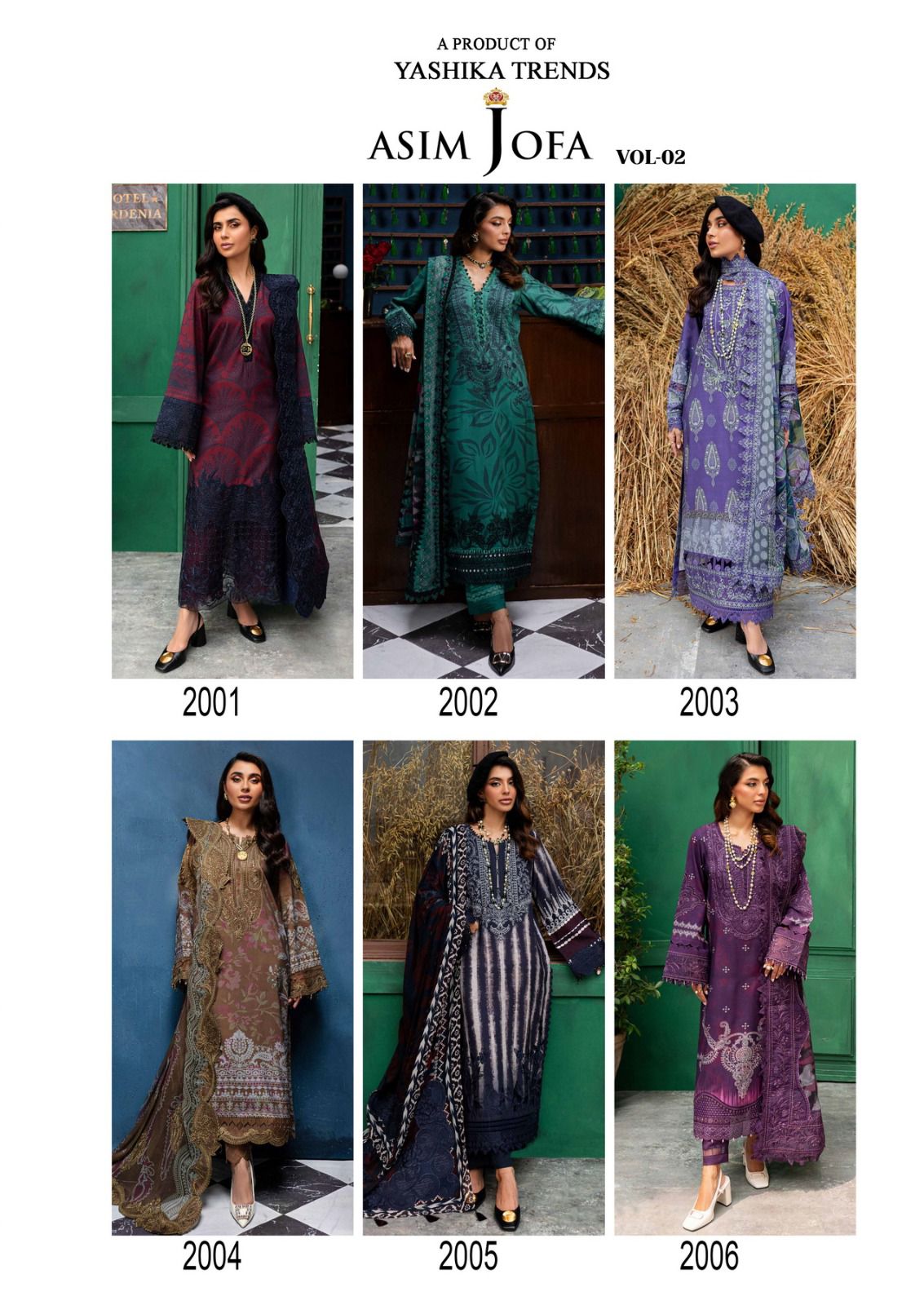 Asim Jofa Vol 2 Zellbury Cotton Karachi Salwar Suits Wholesale