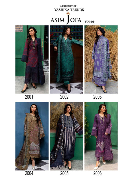 Asim Jofa Vol 2 Zellbury Cotton Karachi Salwar Suits Wholesale