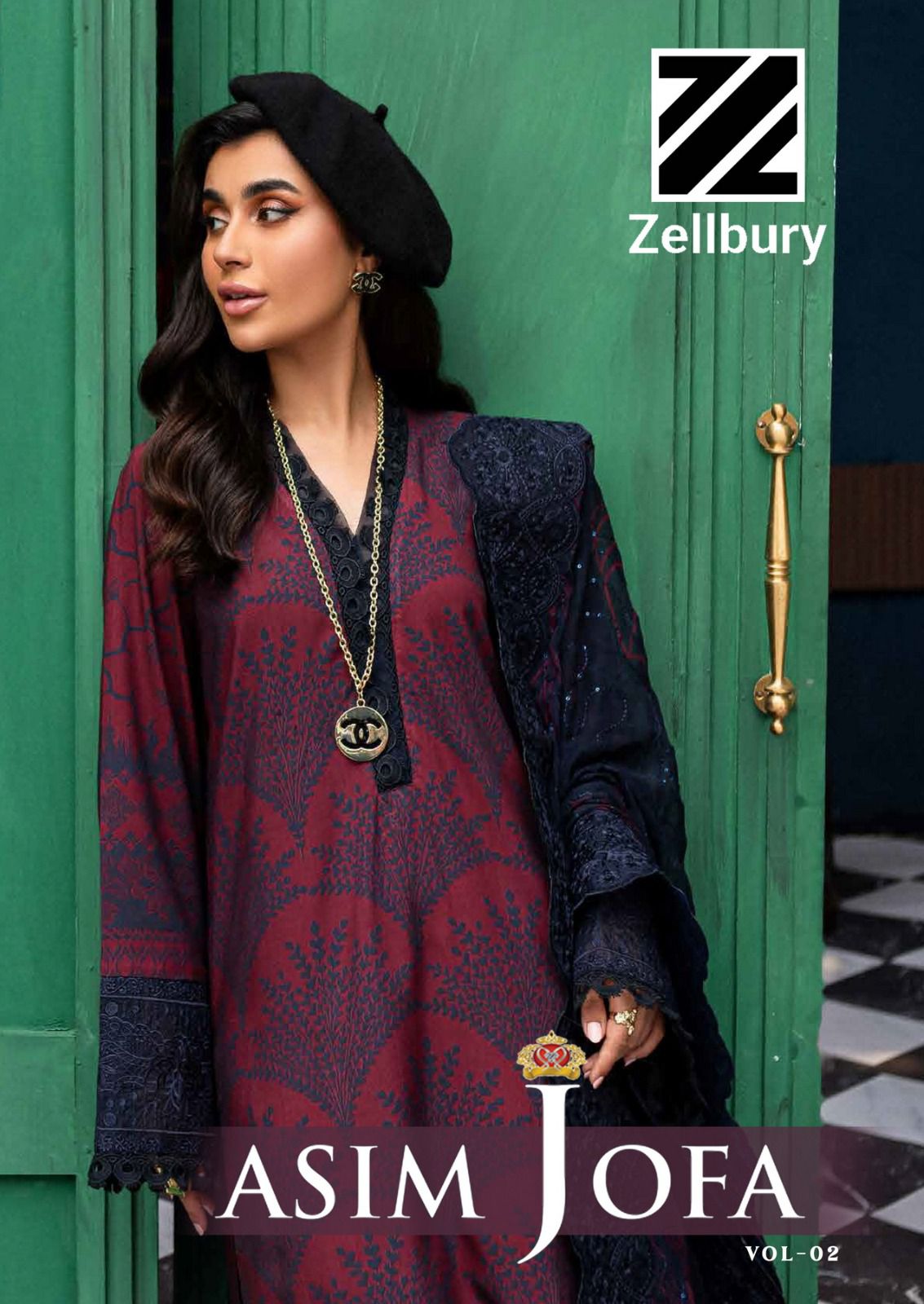 Asim Jofa Vol 2 Zellbury Cotton Karachi Salwar Suits Wholesale