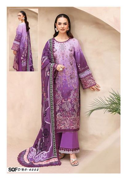 Asim Jofa Vol 4 Shree Om Mix Cotton Karachi Salwar Suits Manufacturer Ahmedabad