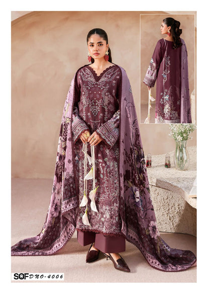 Asim Jofa Vol 4 Shree Om Mix Cotton Karachi Salwar Suits Manufacturer Ahmedabad