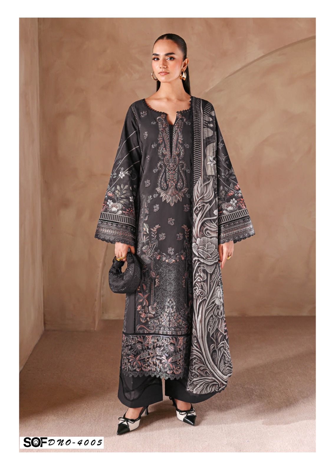 Asim Jofa Vol 4 Shree Om Mix Cotton Karachi Salwar Suits Manufacturer Ahmedabad