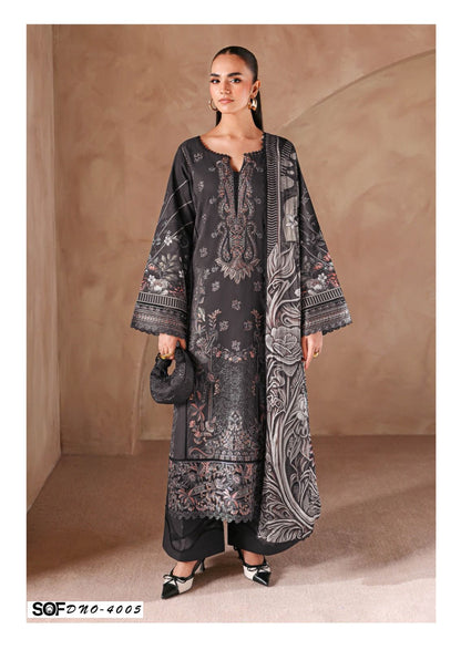Asim Jofa Vol 4 Shree Om Mix Cotton Karachi Salwar Suits Manufacturer Ahmedabad