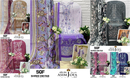 Asim Jofa Vol 5 Shree Om Cotton Karachi Salwar Suits Wholesale Price