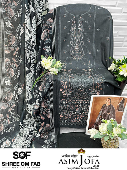 Asim Jofa Vol 5 Shree Om Cotton Karachi Salwar Suits Wholesale Price