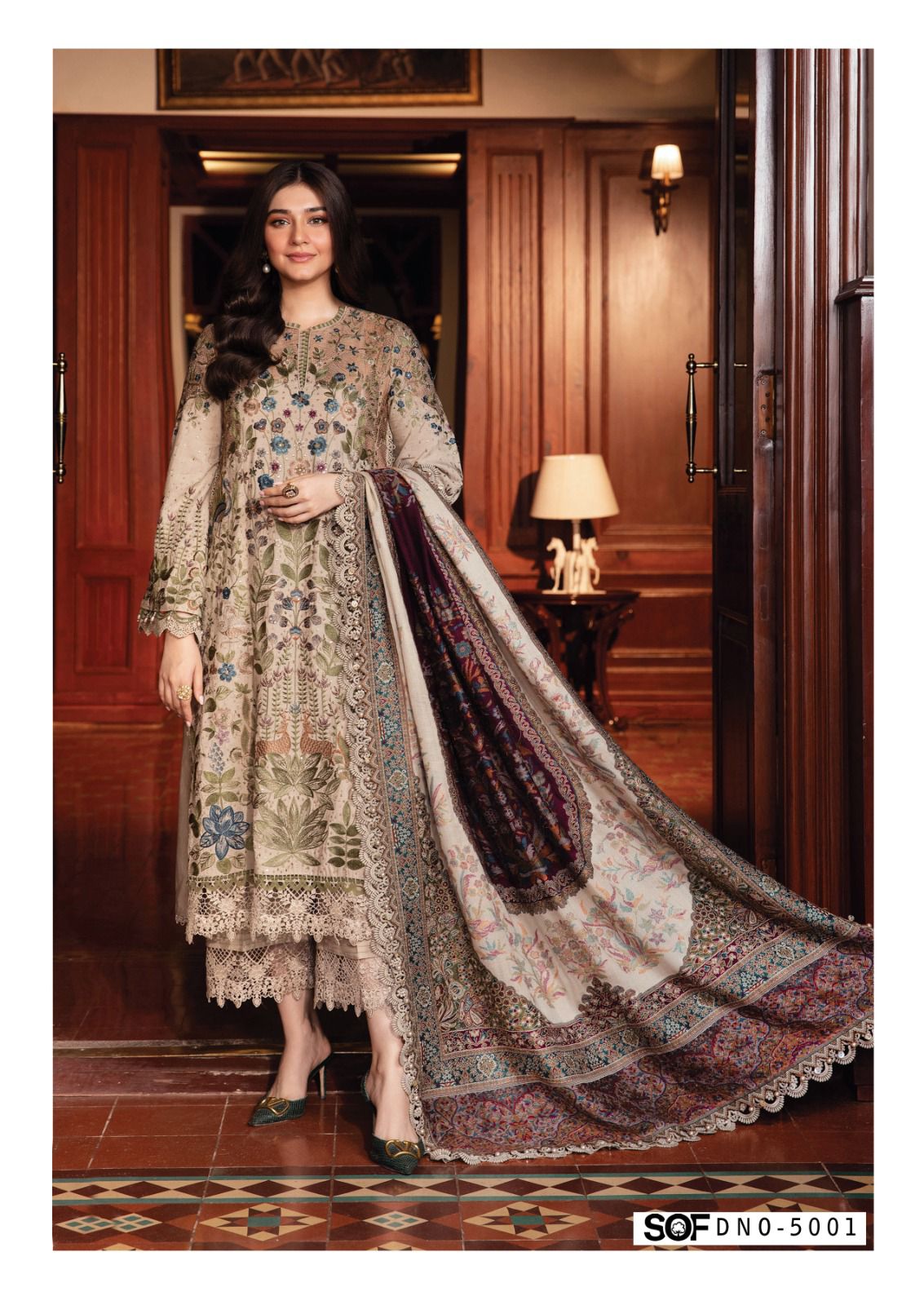 Asim Jofa Vol 5 Shree Om Cotton Karachi Salwar Suits Wholesale Price