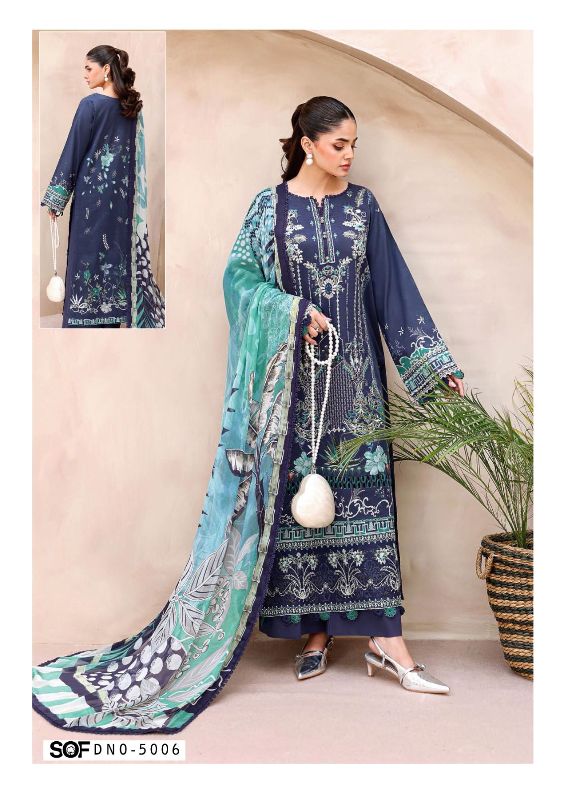 Asim Jofa Vol 5 Shree Om Cotton Karachi Salwar Suits Wholesale Price
