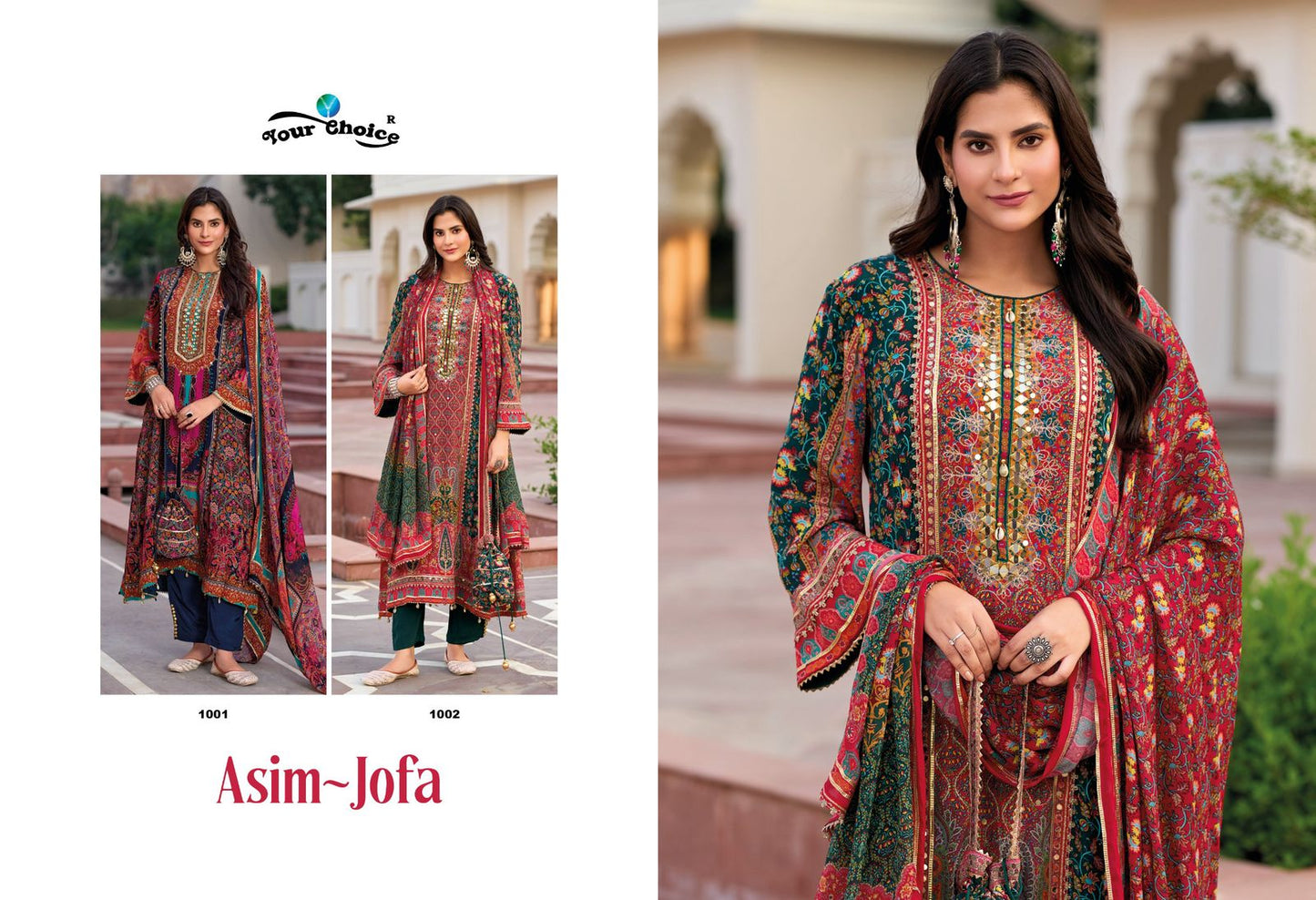Asim Jofa Your Choice Pakistani Salwar Suits Manufacturer Ahmedabad