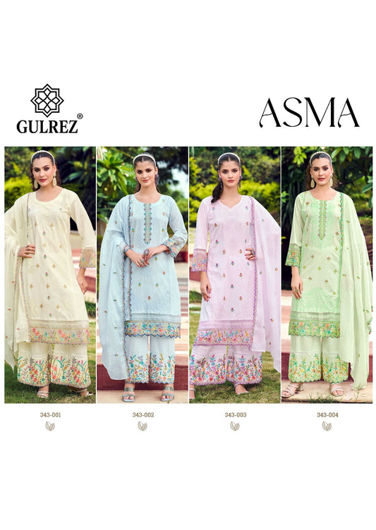 Asma Gulrez Cotton Karachi Readymade Suits Manufacturer