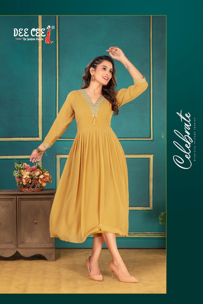 Asmita Deecee Georgette Anarkali Kurtis Manufacturer India