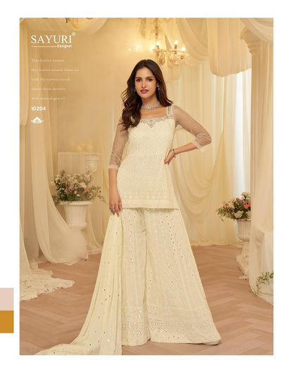 Asmita Sayuri Georgette Readymade Suits Supplier Gujarat