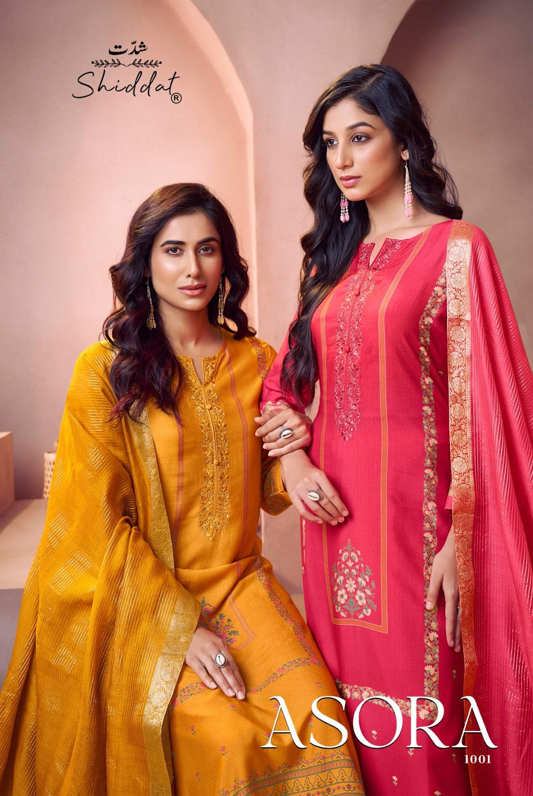 Asora Shiddat Muslin Plazzo Style Suits Supplier