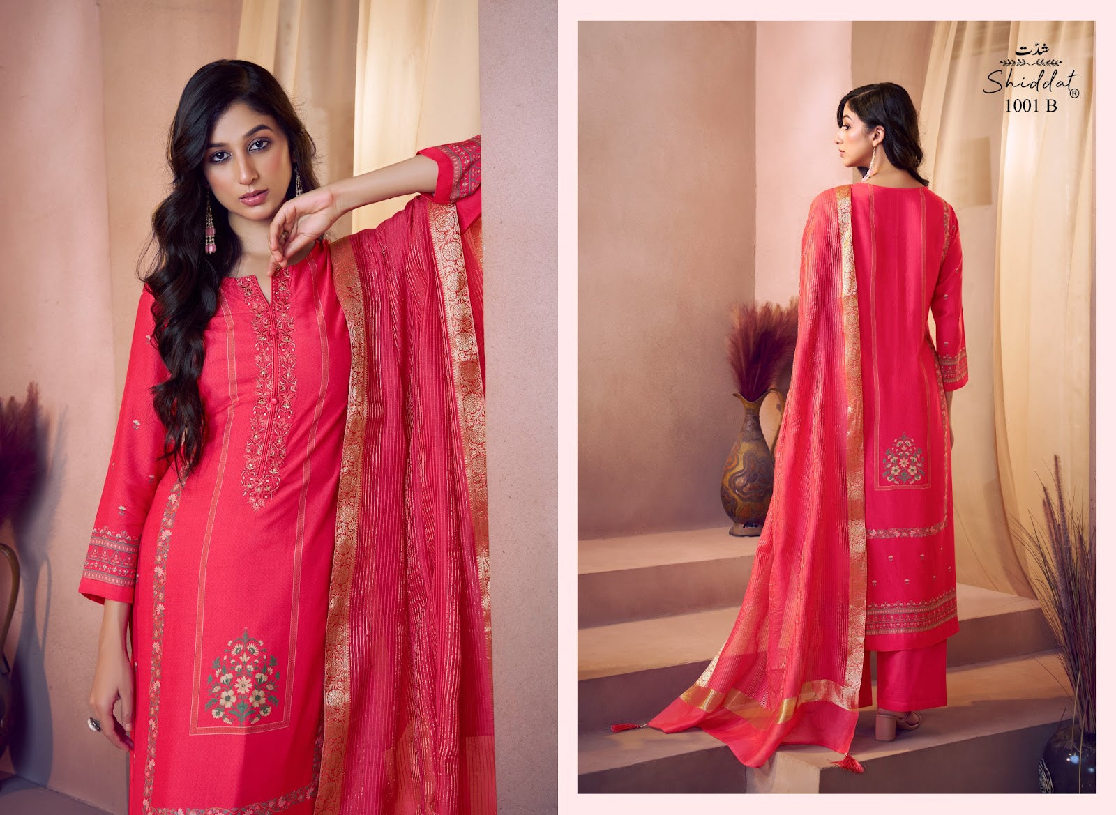 Asora Shiddat Muslin Plazzo Style Suits Supplier