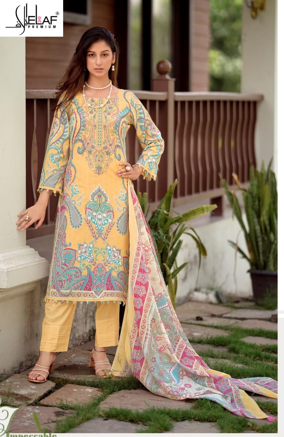Asrajofa Vol 2 Elaf Mix Cotton Karachi Readymade Suits Exporter Ahmedabad