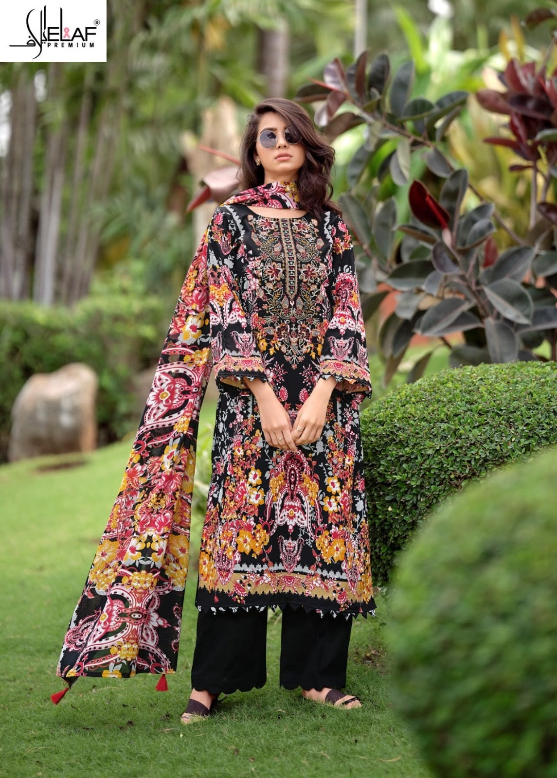 Asrajofa Vol 2 Elaf Mix Cotton Karachi Readymade Suits Exporter Ahmedabad