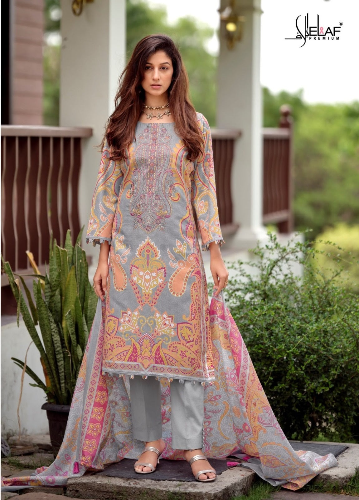 Asrajofa Vol 2 Elaf Mix Cotton Karachi Readymade Suits Exporter Ahmedabad