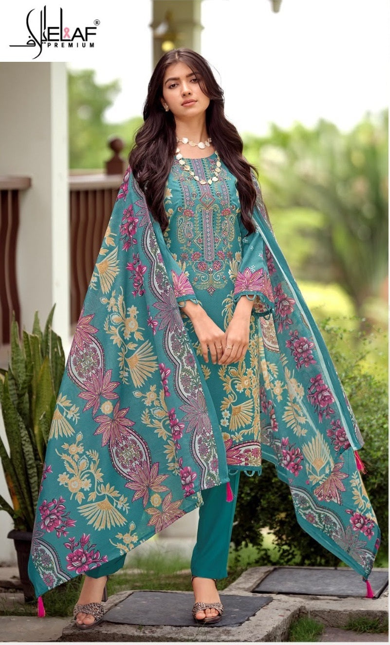 Asrajofa Vol 2 Elaf Mix Cotton Karachi Readymade Suits Exporter Ahmedabad
