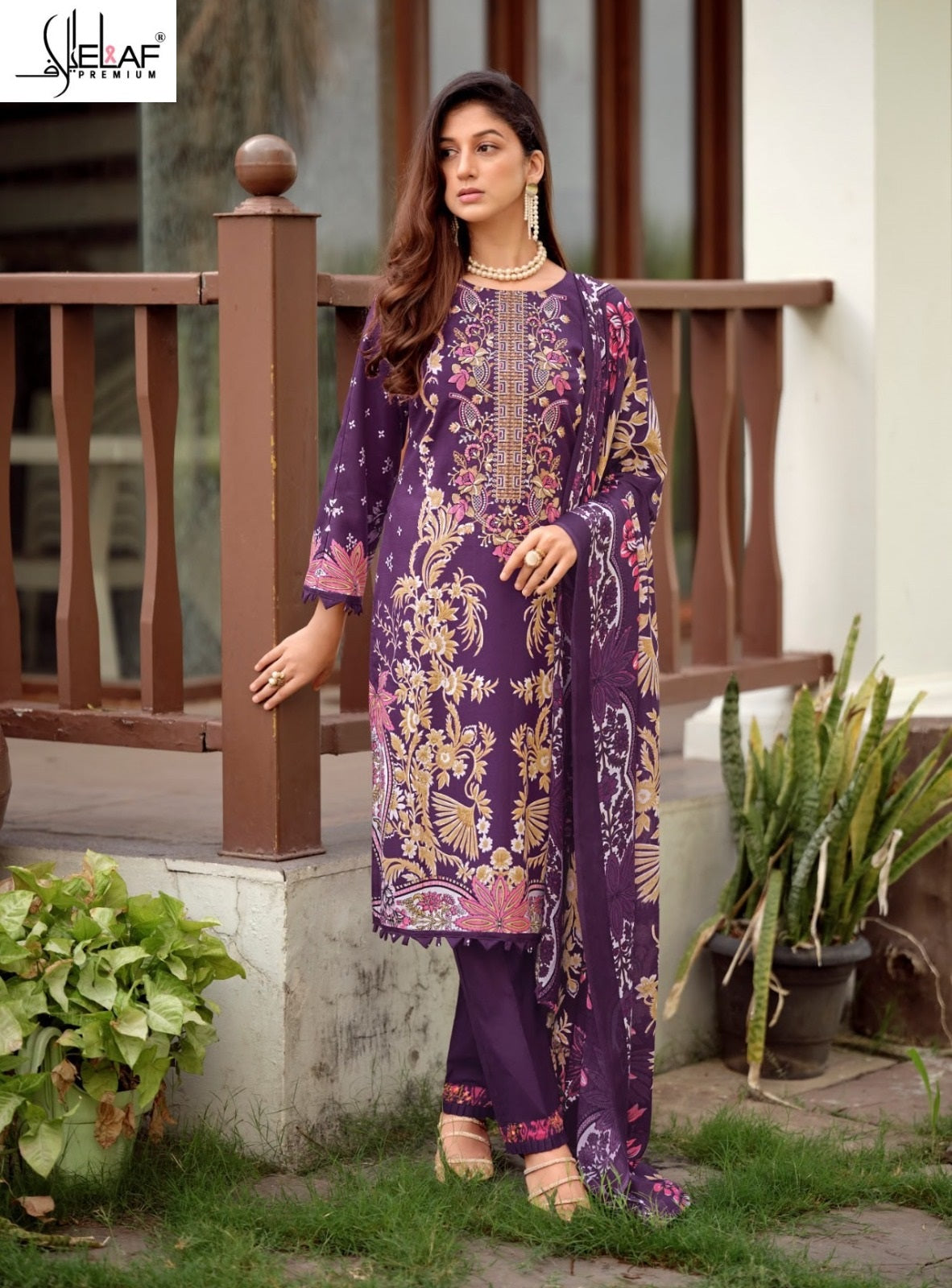 Asrajofa Vol 2 Elaf Mix Cotton Karachi Readymade Suits Exporter Ahmedabad