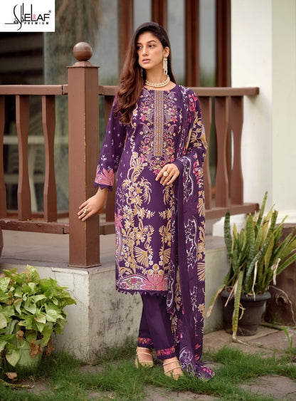 Asrajofa Vol 2 Elaf Mix Cotton Karachi Readymade Suits Exporter Ahmedabad
