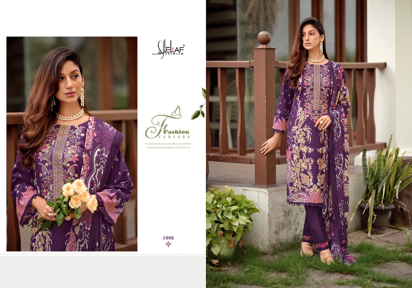 Asrajofa Vol 2 Elaf Cotton Karachi Salwar Suits Wholesaler Ahmedabad