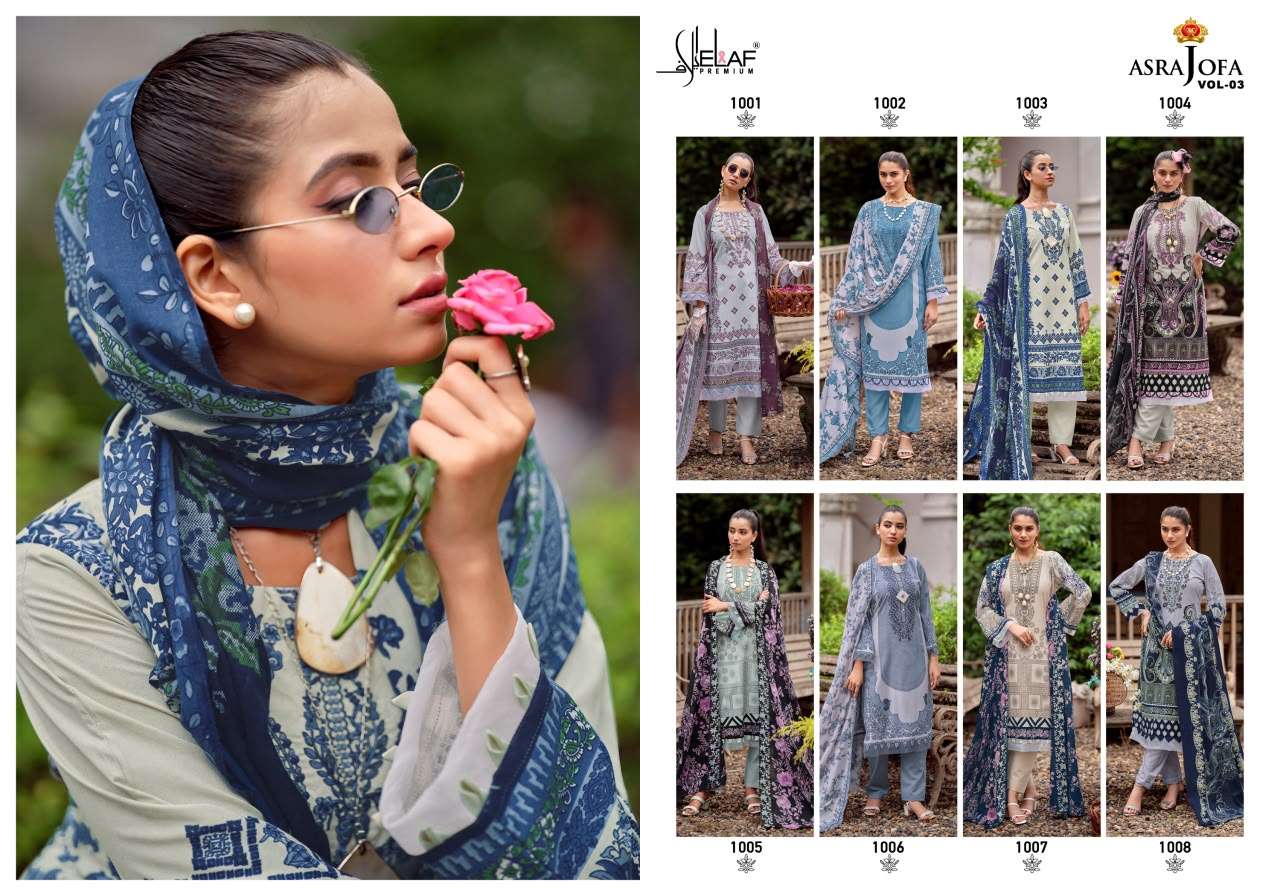 Asrajofa Vol 3 Elaf Soft Cotton Karachi Readymade Suits Manufacturer Gujarat