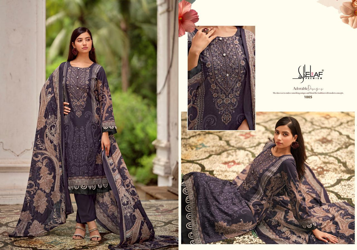 Asrajofa Vol 4 Elaf Cotton Karachi Salwar Suits Exporter India