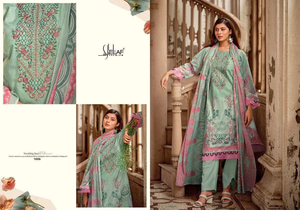 Asrajofa Vol 4 Elaf Cotton Karachi Salwar Suits Exporter India