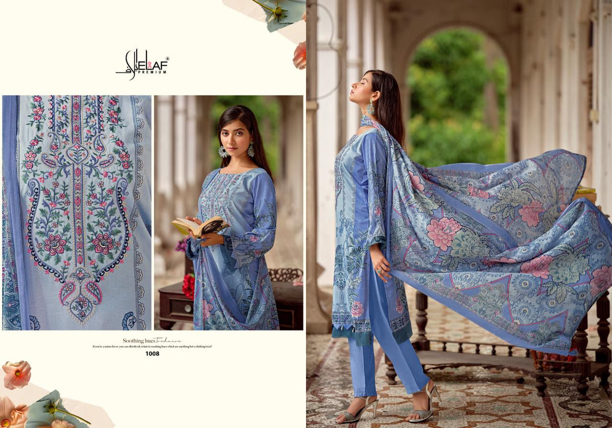 Asrajofa Vol 4 Elaf Cotton Karachi Salwar Suits Exporter India