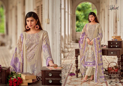 Asrajofa Vol 4 Elaf Cotton Karachi Salwar Suits Exporter India
